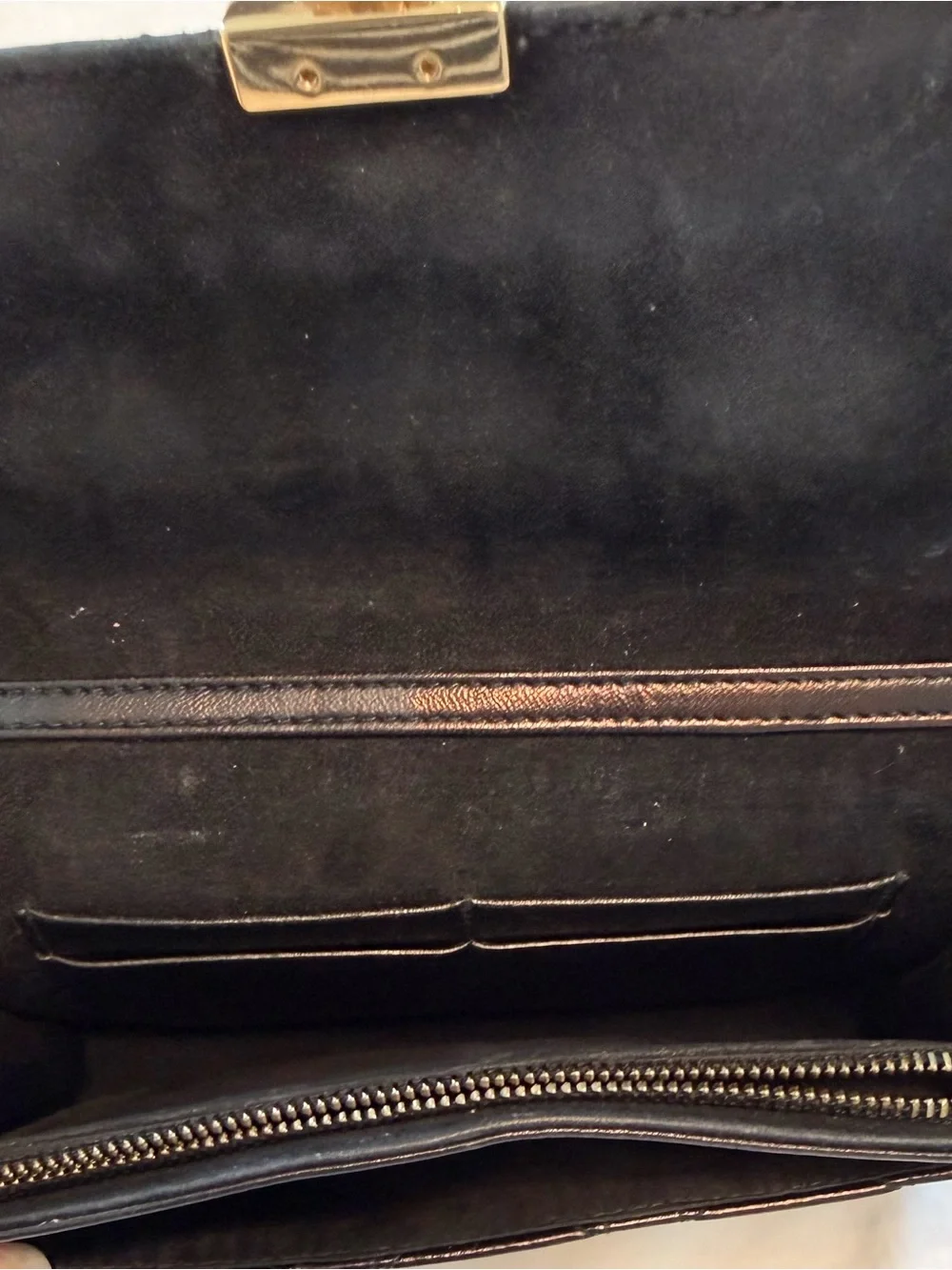 Dior Black Quilted Leather Phone Case with Gold Hardware